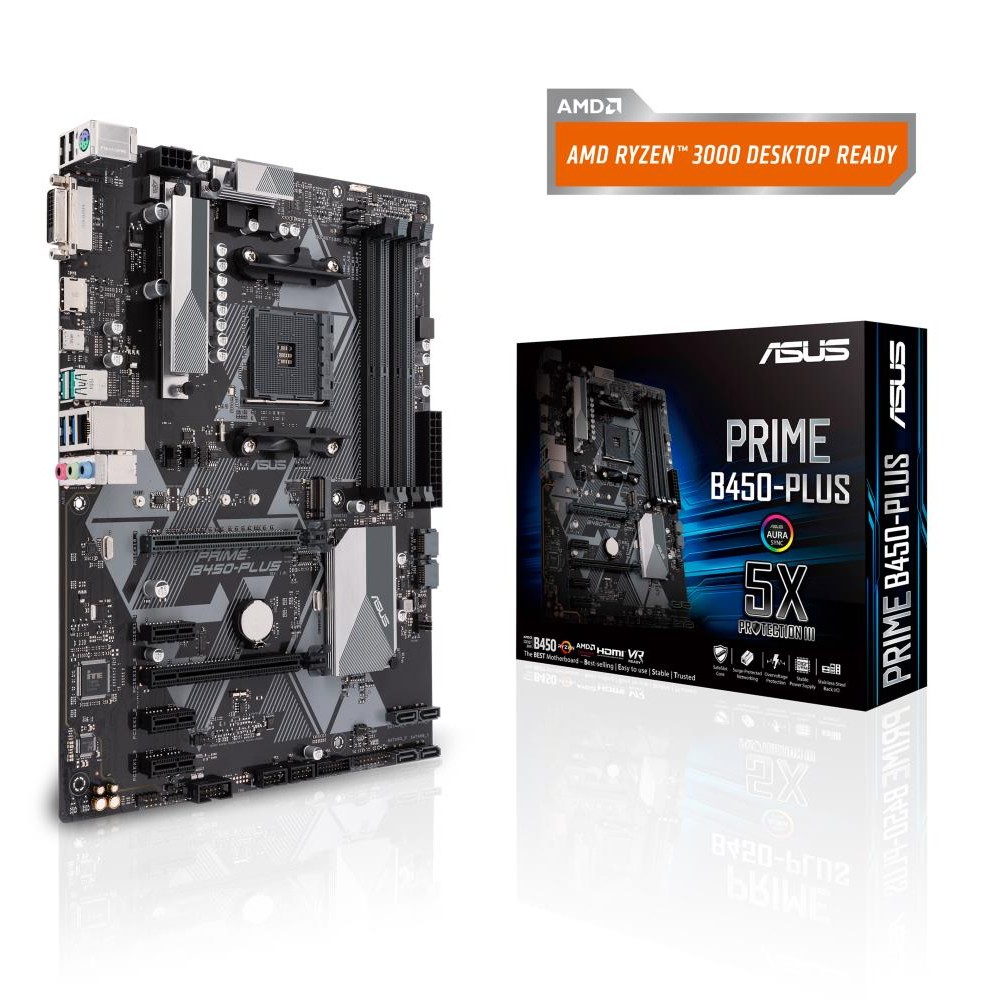 Mainboard|ASUS|AMD B450|SAM4|ATX|3xPCI-Express 2.0 1x|1xPCI-Express 3.0 16x|1xM.2|Memory DDR4|Memory slots 4|1xDVI|1xHDMI|2xUSB 2.0|4xUSB 3.1|1xUSB type C|1xPS/2|1xRJ45|3xAudio port|PRIMEB450-PLUS Mainboard|ASUS|AMD B450|SAM4|ATX|3xPCI-Express 2.0 1x|1xPCI-Express 3.0 16x|1xM.2|Memory DDR4|Memory slots 4|1xDVI|1xHDMI|2xUSB 2.0|4xUSB 3.1|1xUSB type C|1xPS/2|1xRJ45|3xAudio port|PRIMEB450-PLUS