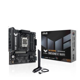 Mainboard|ASUS|AMD B850|SAM5|Micro-ATX|Memory DDR5|Memory slots 4|1xPCI-Express 4.0 1x|1xPCI-Express 4.0 16x|1xPCI-Express 5.0 16x|3xM.2|1xHDMI|2xDisplayPort|4xUSB 2.0|2xUSB 3.2|2xUSB-C|1xPS/2|1xRJ45|3xAudio port|TUFGAMINGB850M-EWIFI Mainboard|ASUS|AMD B850|SAM5|Micro-ATX|Memory DDR5|Memory slots 4|1xPCI-Express 4.0 1x|1xPCI-Express 4.0 16x|1xPCI-Express 5.0 16x|3xM.2|1xHDMI|2xDisplayPort|4xUSB 2.0|2xUSB 3.2|2xUSB-C|1xPS/2|1xRJ45|3xAudio port|TUFGAMINGB850M-EWIFI