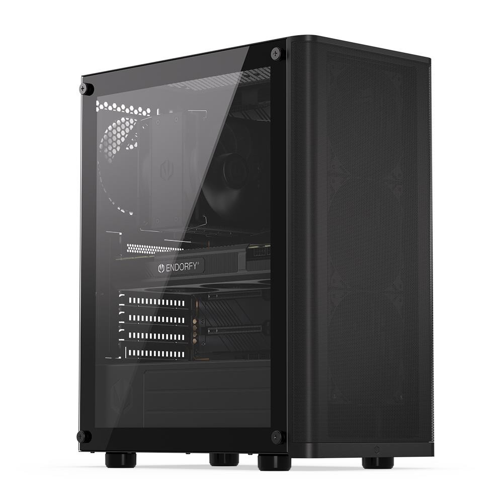 Case|ENDORFY|Ventum 200 Air|MicroTower|Case product features Transparent panel|Not included|ATX|MicroATX|MiniITX|Colour Black|EY2A002