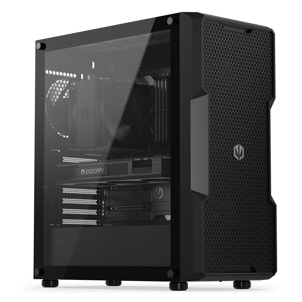 Case|ENDORFY|Regnum 400 Air|MidiTower|Case product features Transparent panel|Not included|ATX|MicroATX|MiniITX|Colour Black|EY2A008