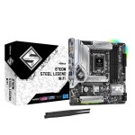 Mainboard|ASROCK|Intel B760 Express|LGA1700|Micro-ATX|Memory DDR5|Memory slots 4|1xPCI-Express 4.0 1x|1xPCI-Express 5.0 16x|4xM.2|1xHDMI|1xDisplayPort|2xUSB 2.0|5xUSB 3.2|1xUSB-C|1xPS/2|1xRJ45|3xAudio port|B760MSTEELLEGENDWIFI