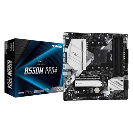 Mainboard|ASROCK|AMD B550|SAM4|MicroATX|1xPCI-Express 3.0 1x|1xPCI-Express 3.0 16x|1xM.2|1xPCI-Express 4.0 16x|Memory DDR4|Memory slots 4|1x15pin D-sub|1xHDMI|1xDisplayPort|2xUSB 2.0|1xUSB type C|5xUSB 3.2|1xPS/2|1xRJ45|3xAudio port|B550MPRO4 Mainboard|ASROCK|AMD B550|SAM4|MicroATX|1xPCI-Express 3.0 1x|1xPCI-Express 3.0 16x|1xM.2|1xPCI-Express 4.0 16x|Memory DDR4|Memory slots 4|1x15pin D-sub|1xHDMI|1xDisplayPort|2xUSB 2.0|1xUSB type C|5xUSB 3.2|1xPS/2|1xRJ45|3xAudio port|B550MPRO4