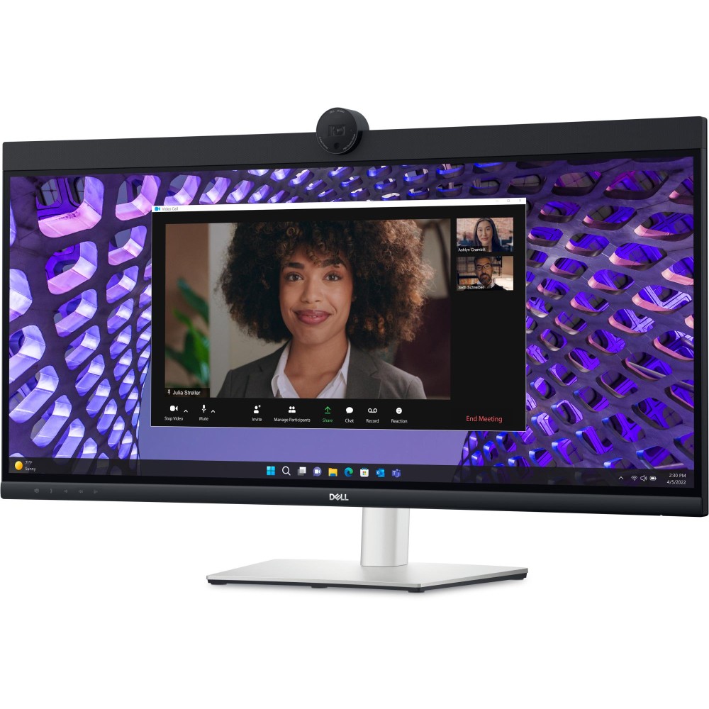 LCD Monitor|DELL|P3424WEB|34"|Curved/21 : 9|Panel IPS|3440x1440|21:9|60Hz|5 ms|Speakers|Camera 4MP|Swivel|Height adjustable|Tilt|210-BFOB