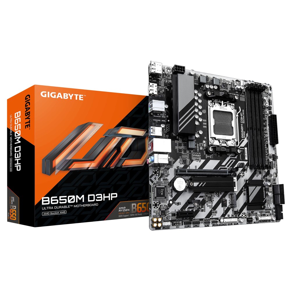 Mainboard|GIGABYTE|AMD B650|SAM5|Micro-ATX|Memory DDR5|Memory slots 4|B650MD3HP1.3