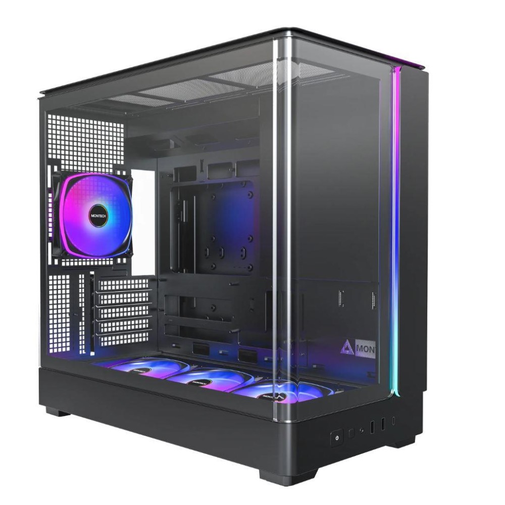 Case|MONTECH|micro ATX/Mini-ITX|Black|Midi Tower|PC|KING 15 PRO|KING15PRO(B)