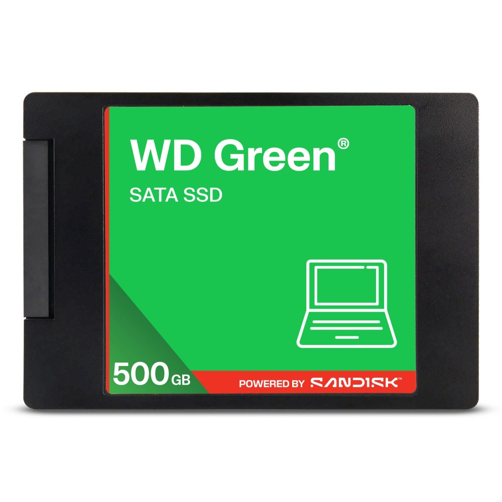 SSD|SANDISK|Green|POWERED BY SANDISK|500GB|3D NAND|Read speed 545 MBytes/sec|2,5"|MTBF 2000000 hours|WDS500G5G0A