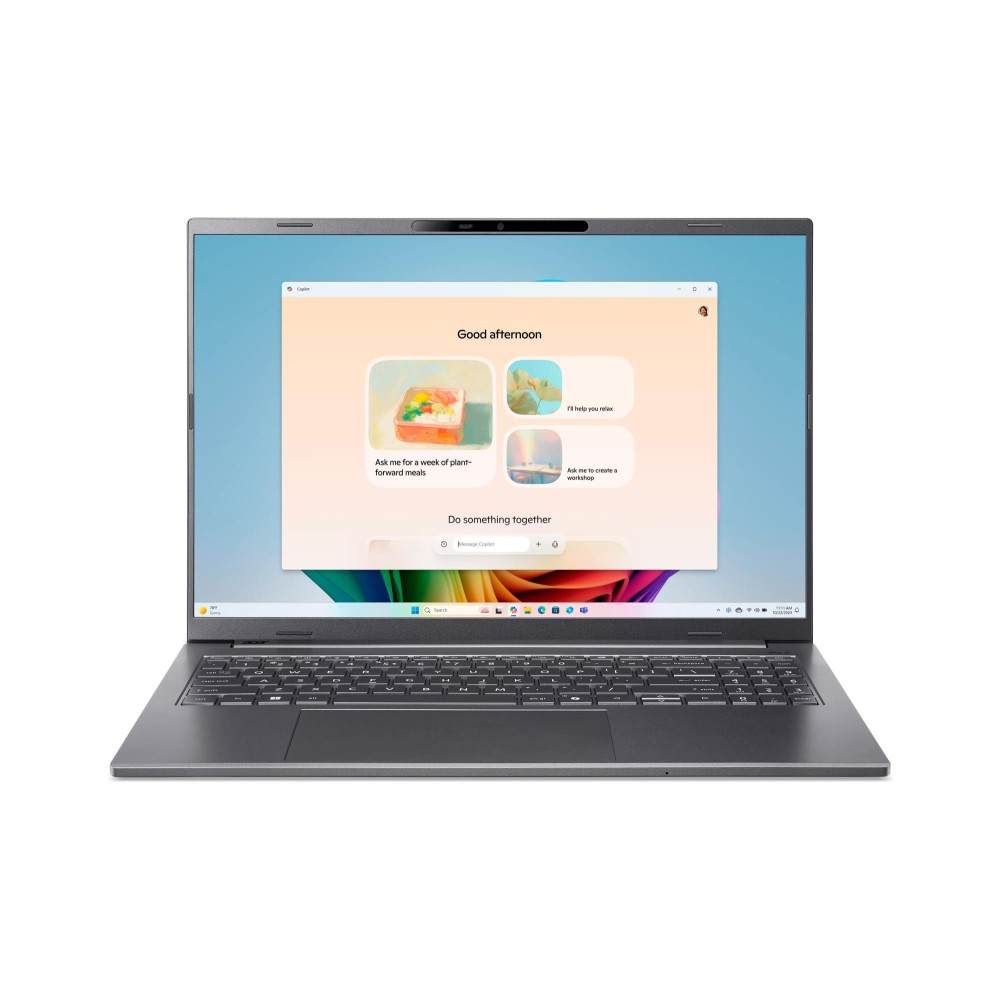 Notebook|ACER|Aspire|Aspire 16 AI|A16-11M-X9L6|CPU  Qualcomm Snapdragon|X X1-26-100|3000 MHz|16"|1920x1200|RAM 32GB|LPDDR5x|SSD 1TB|Qualcomm Adreno GPU|Integrated|ENG|Card Reader microSD|Windows 11 Home|Steel Grey|1.55 kg|NX.JLNEL.002