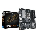Mainboard|GIGABYTE|Intel B760 Express|LGA1700|Micro-ATX|Memory DDR5|Memory slots 4|2xPCI-Express 3.0 1x|1xPCI-Express 4.0 16x|2xM.2|1x15pin D-sub|1xHDMI|1xDisplayPort|2xUSB 2.0|5xUSB 3.2|1xUSB-C|1xPS/2|1xRJ45|3xAudio port|B760MD3HP1.0