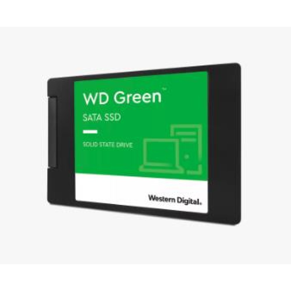 SSD|WESTERN DIGITAL|Green|1TB|SATA 3.0|SLC|Read speed 545 MBytes/sec|2,5"|MTBF 1000000 hours|WDS100T3G0A