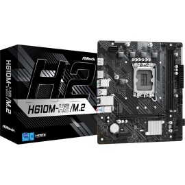 Mainboard|ASROCK|Intel H610|LGA1700|Micro-ATX|Memory DDR4|Memory slots 2|1xPCI-Express 3.0 1x|1xPCI-Express 4.0 16x|1xM.2|2xHDMI|4xUSB 2.0|2xUSB 3.2|1xPS/2|1xRJ45|3xAudio port|H610M-H2/M.2 Mainboard|ASROCK|Intel H610|LGA1700|Micro-ATX|Memory DDR4|Memory slots 2|1xPCI-Express 3.0 1x|1xPCI-Express 4.0 16x|1xM.2|2xHDMI|4xUSB 2.0|2xUSB 3.2|1xPS/2|1xRJ45|3xAudio port|H610M-H2/M.2