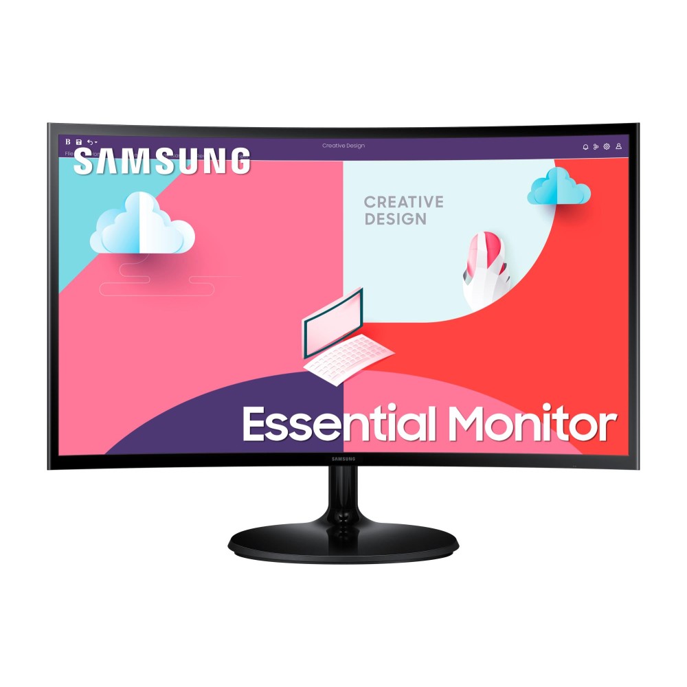 LCD Monitor|SAMSUNG|S24C364EAU|24"|Curved|Panel VA|1920x1080|16:9|75Hz|Matte|4 ms|Tilt|Colour Black|LS24C364EAUXEN