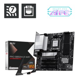 Mainboard|MSI|AMD B850|SAM5|Micro-ATX|Memory DDR5|Memory slots 4|PROB850M-PWIFI