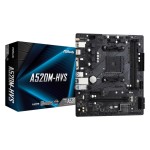 Mainboard|ASROCK|AMD A520|SAM4|Micro-ATX|Memory DDR4|Memory slots 2|1xPCI-Express 3.0 1x|1xPCI-Express 3.0 16x|1xM.2|1x15pin D-sub|1xHDMI|2xAudio-In|1xAudio-Out|2xUSB 2.0|4xUSB 3.2|1xPS/2|1xRJ45|A520M-HVS