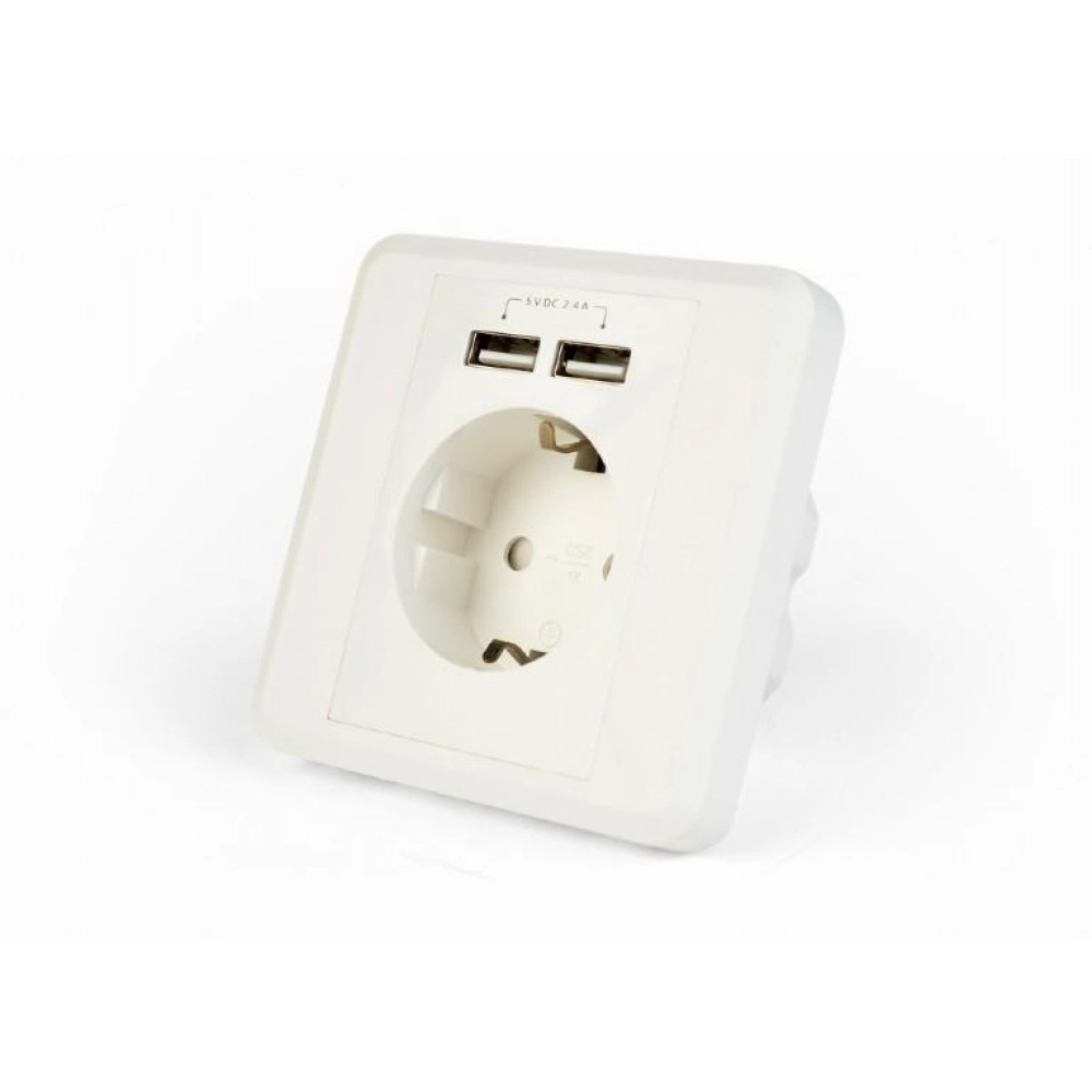 POWER SOCKET OUTLET W/2USB/EG-ACU2A2-01 GEMBIRD