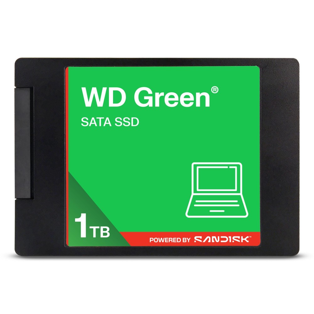 SSD|SANDISK|Green|POWERED BY SANDISK|1TB|3D NAND|Read speed 545 MBytes/sec|2,5"|MTBF 2000000 hours|WDS100T5G0A-00CPT0