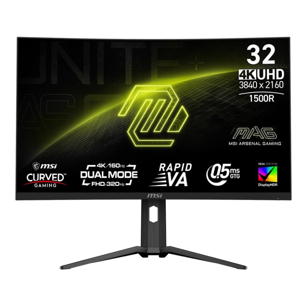 LCD Monitor|MSI|MAG 321CUPDF|31.5"|Gaming/Curved/4K|Panel VA|3840x2160|16:9|160 Hz|0.5 ms|MAG321CUPDF