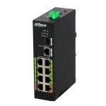 Switch|DAHUA|LR2110-8ET-120|Type L2|8x10Base-T / 100Base-TX|1x10Base-T / 100Base-TX / 1000Base-T|1x1000Base-X|PoE ports 8|DH-LR2110-8ET-120