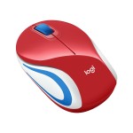 MOUSE USB OPTICAL WRL M187/RED 910-002732 LOGITECH