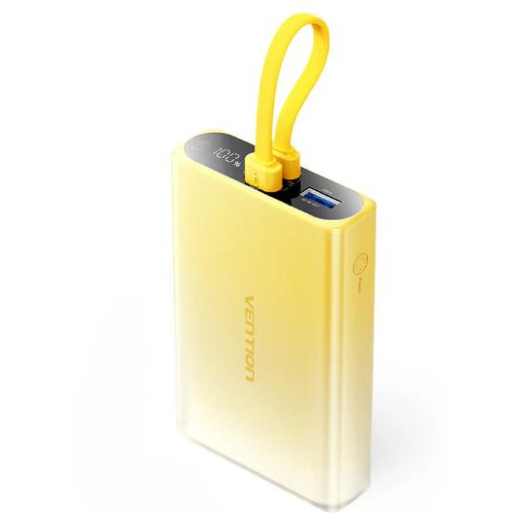 POWER BANK USB 10000MAH 22.5W/YELLOW FHZY0 VENTION