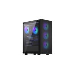 Case|ENDORFY|Ventum 200 ARGB|MidiTower|Case product features Transparent panel|Not included|ATX|MicroATX|MiniITX|Colour Black|EY2A014