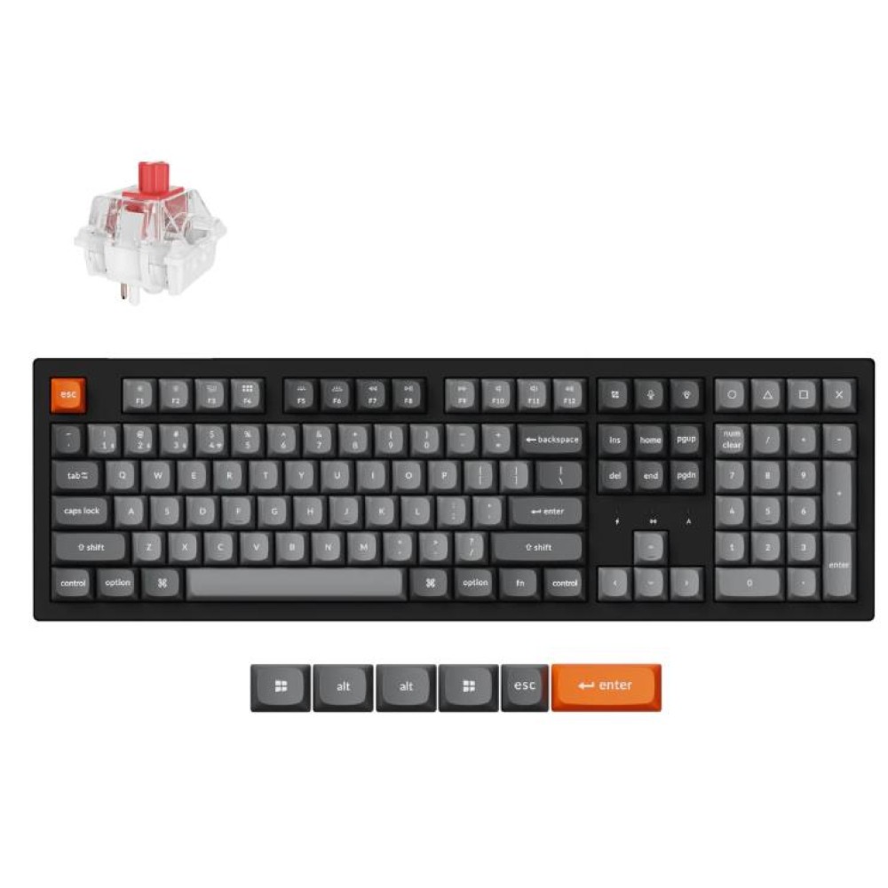 KEYBOARD WRL K10 MAX RGB/BLACK K10M-H1 KEYCHRON KEYBOARD WRL K10 MAX RGB/BLACK K10M-H1 KEYCHRON