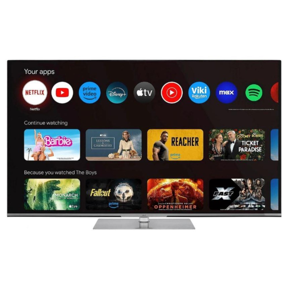 TV Set|JVC|65"|4K/Smart|QLED|3840x2160|Black / Silver|LT-65VGQ840P