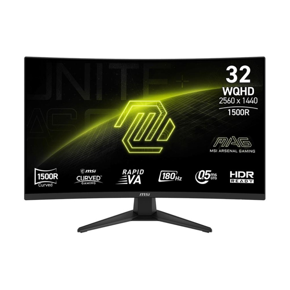 LCD Monitor|MSI|MAG 321CQF E18|31.5"|Gaming/Curved|Panel VA|2560x1440|16:9|180 Hz|0.5 ms|MAG321CQFE18
