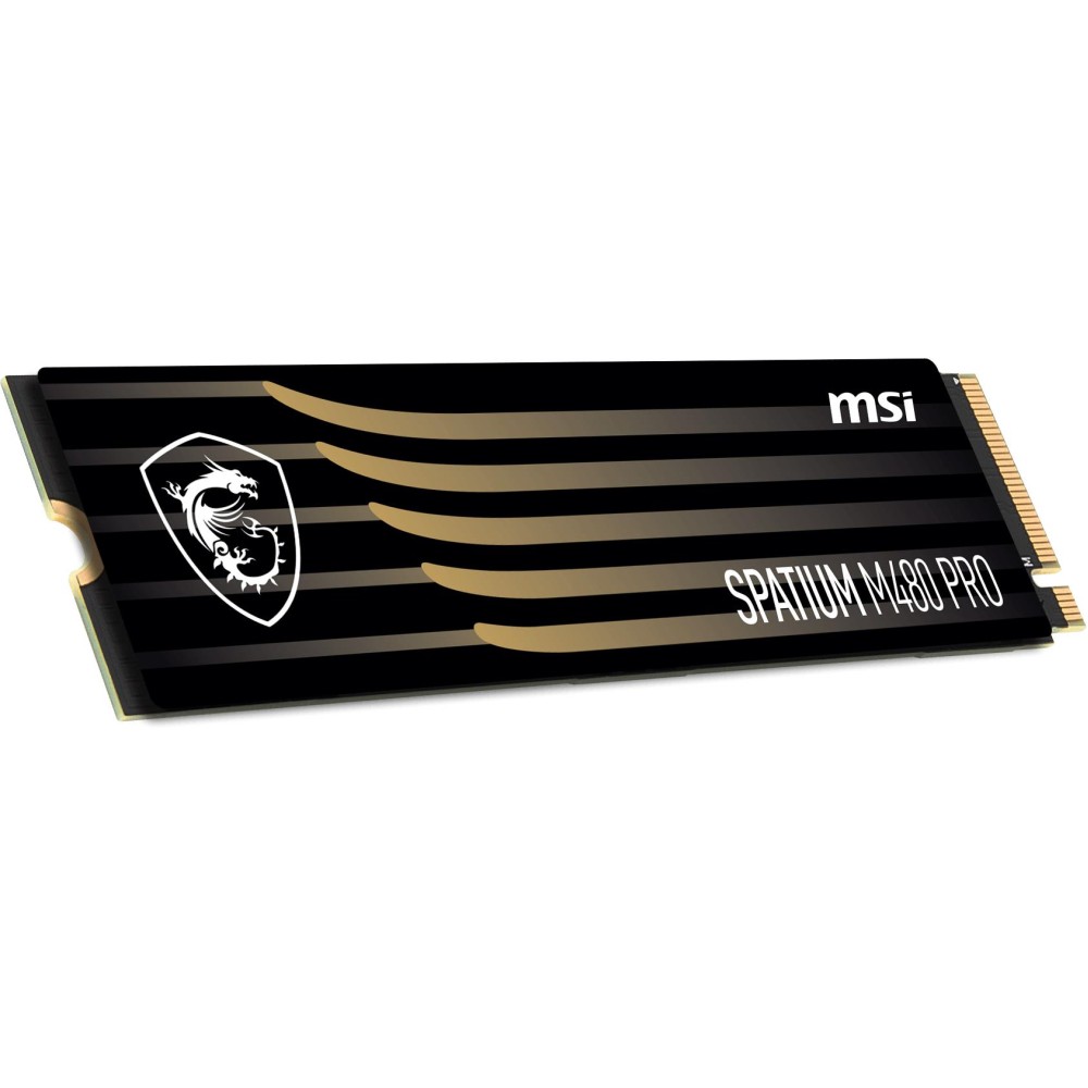 SSD|MSI|SPATIUM M480 PRO|1TB|M.2|PCIe Gen4|NVMe|3D NAND|Write speed 6000 MBytes/sec|Read speed 7400 MBytes/sec|2.15mm|TBW 700 TB|MTBF 1600000 hours|S78-440L1G0-P83