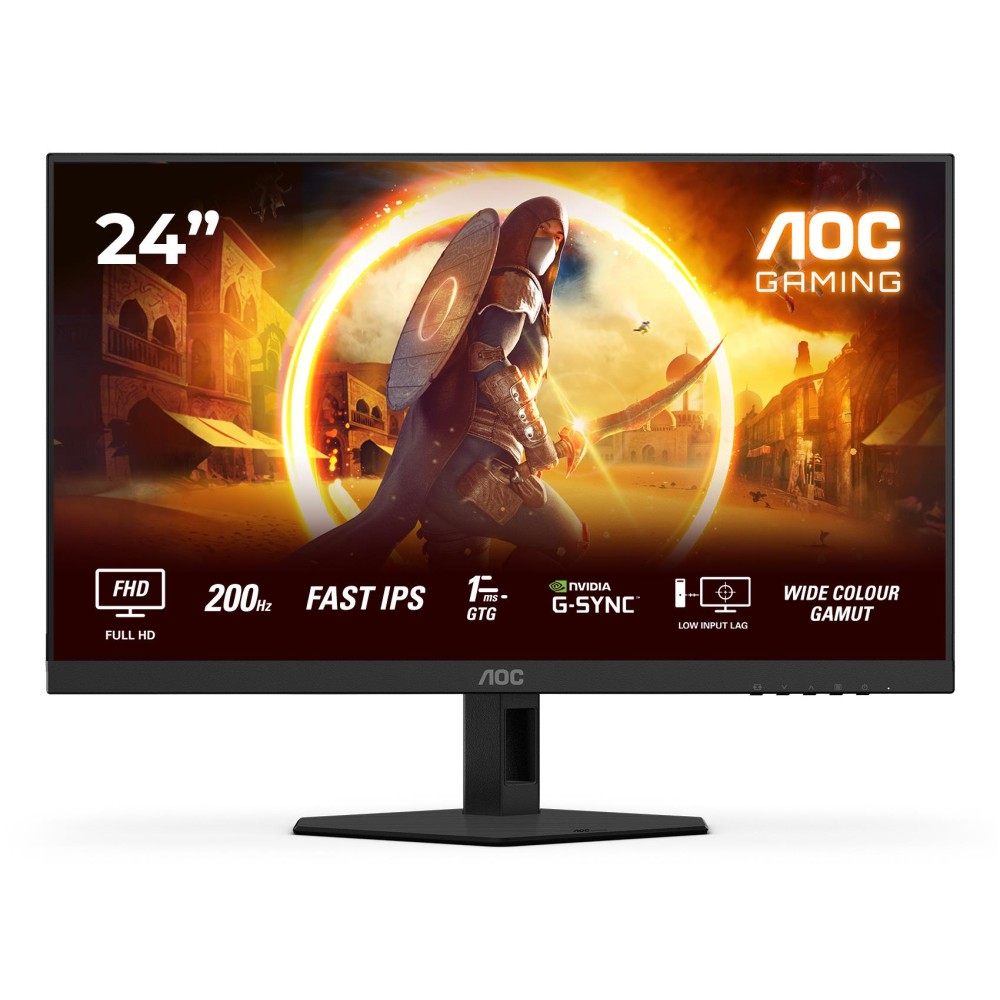 LCD Monitor|AOC|23.8 "|1920 x 1080 pixels|Full HD|Native aspect ratio 16:9|LED|Flat|24G4HRE