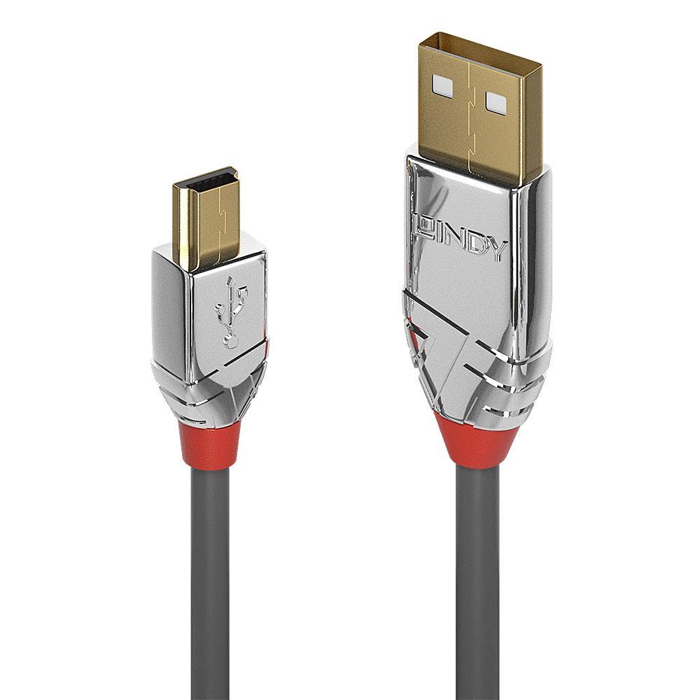 CABLE USB2 A TO MINI-B 3M/CROMO 36633 LINDY