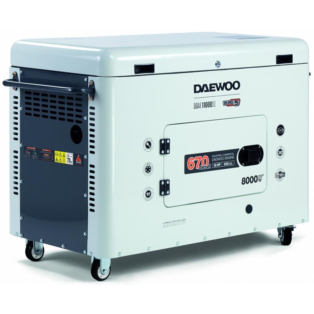 DIESEL GENERATOR 8.0KW 230V/DDAE 11000SE DAEWOO