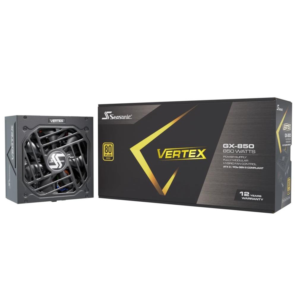 Power Supply|SEASONIC|VERTEX GX|850 Watts|Efficiency 80 PLUS GOLD|MTBF 100000 hours|VERTEXGX-850