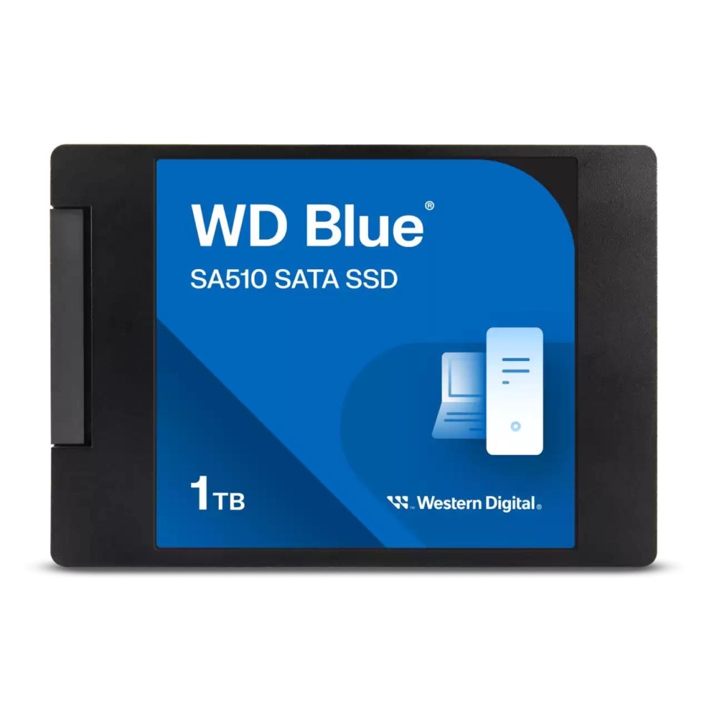 SSD|SANDISK|Blue SA510|POWERED BY SANDISK|1000 GB|Serial ATA III|Write speed 520 MB/s|Read speed 560 MB/s|2.5"|400xTBW rating|MTBF 17500000 h|WDS100T3B0A