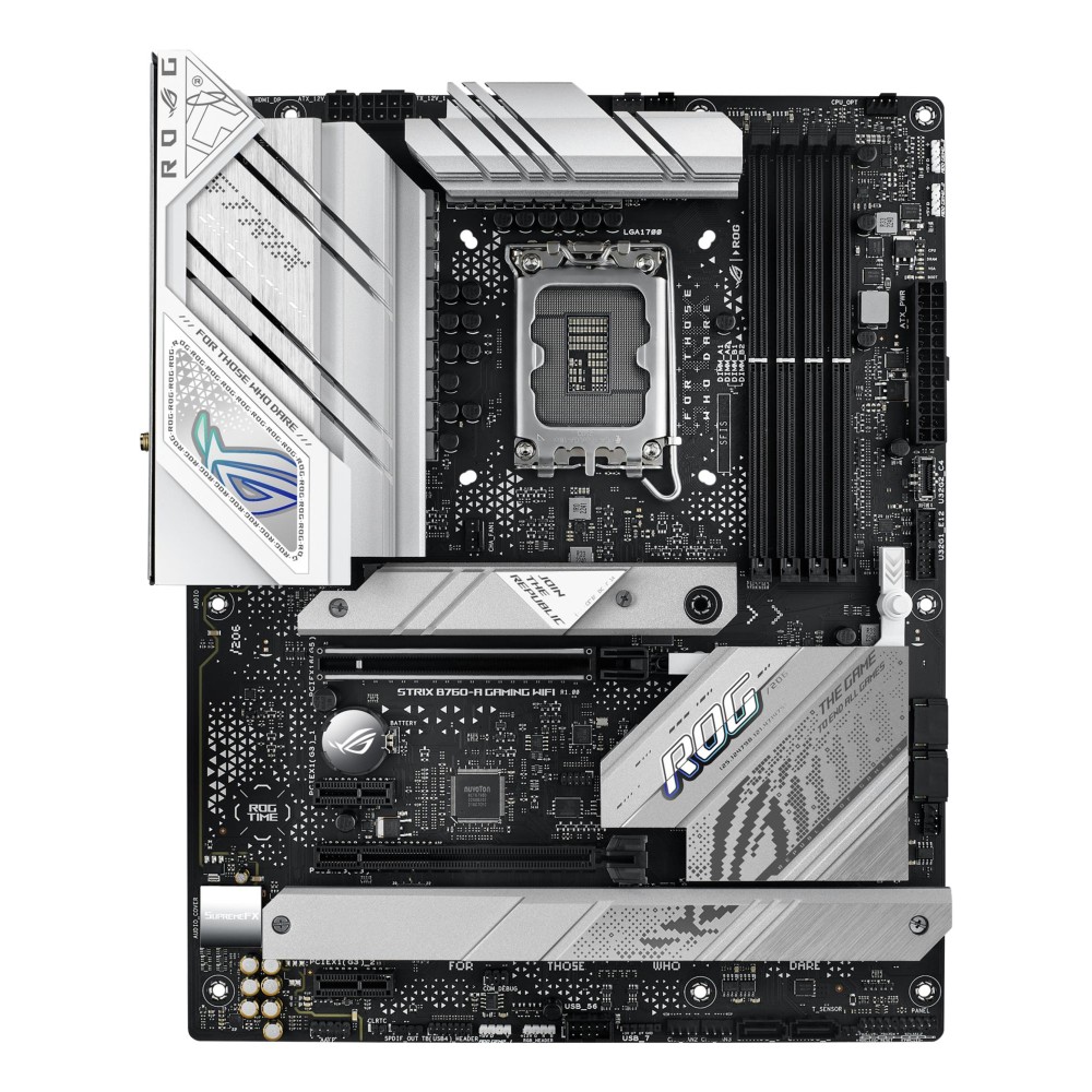 Mainboard|ASUS|Intel B760 Express|LGA1700|ATX|Memory DDR5|Memory slots 4|2xPCI-Express 3.0 1x|1xPCI-Express 3.0 16x|1xPCI-Express 5.0 16x|3xM.2|1xHDMI|1xDisplayPort|4xUSB 2.0|3xUSB 3.2|2xUSB-C|1xRJ45|5xAudio port|STRIXB760-AGAMINGWIFI