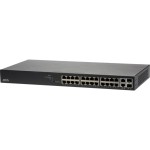Switch|AXIS|Rack 1U|24x10Base-T / 100Base-TX / 1000Base-T|2x10/100/1000BASE-T/SFP combo|2xSFP|24xRJ45|PoE ports 24|01192-002