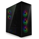 Case|ARCTIC|Xtender VG (Black)|Case product features Transparent panel|Not included|Colour Black|ACPCC00016A
