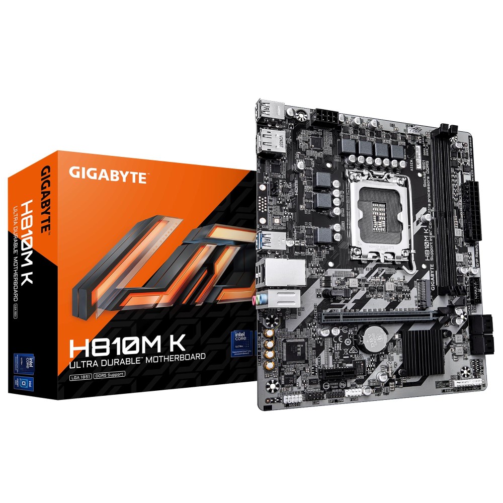 Mainboard|GIGABYTE|Intel H810|LGA1851|Micro-ATX|Memory DDR5|Memory slots 2|H810MK1.0
