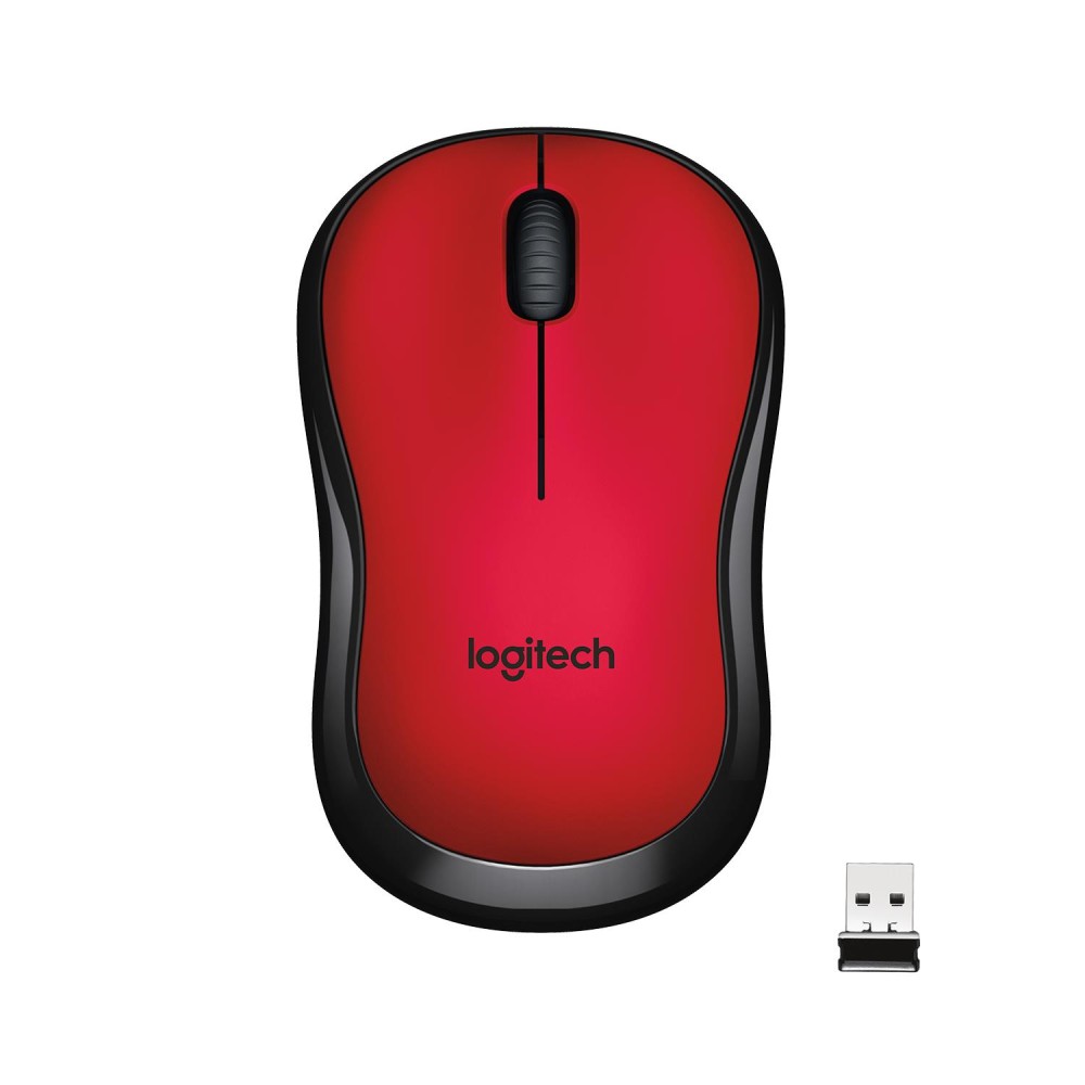 MOUSE USB OPTICAL WRL M220/SILENT RED 910-004880 LOGITECH
