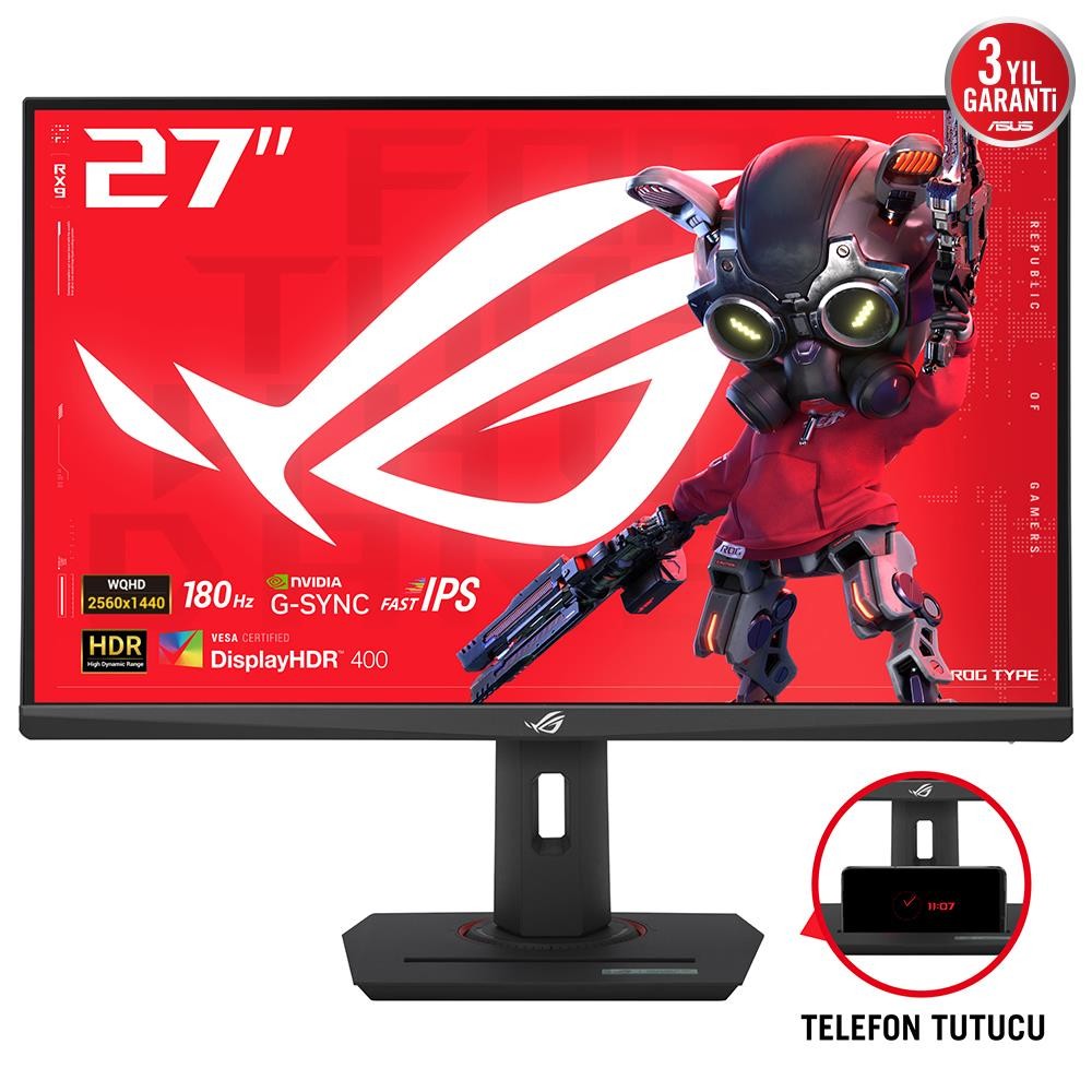 LCD Monitor|ASUS|27"|Gaming|Panel IPS|2560x1440|16:9|180Hz|Matte|1 ms|Swivel|Pivot|Height adjustable|Tilt|90LM09Q0-B01170