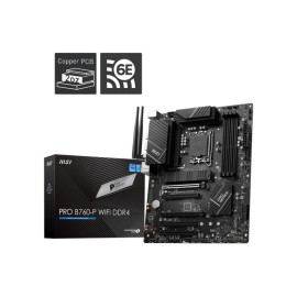 Mainboard|MSI|Intel B760 Express|LGA1700|ATX|Memory DDR4|Memory slots 4|5xPCI-Express 5.0 16x|2xM.2|1xHDMI|1xDisplayPort|4xUSB 2.0|2xUSB 3.2|1xUSB-C|1xPS/2|1xOptical S/PDIF|1xRJ45|5xAudio port|PROB760-PWIFIDDR4 Mainboard|MSI|Intel B760 Express|LGA1700|ATX|Memory DDR4|Memory slots 4|5xPCI-Express 5.0 16x|2xM.2|1xHDMI|1xDisplayPort|4xUSB 2.0|2xUSB 3.2|1xUSB-C|1xPS/2|1xOptical S/PDIF|1xRJ45|5xAudio port|PROB760-PWIFIDDR4