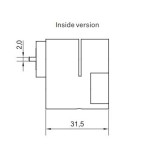 DOOR CYLINDER SCANDINAVIAN/OVAL IN 11204310S 2N