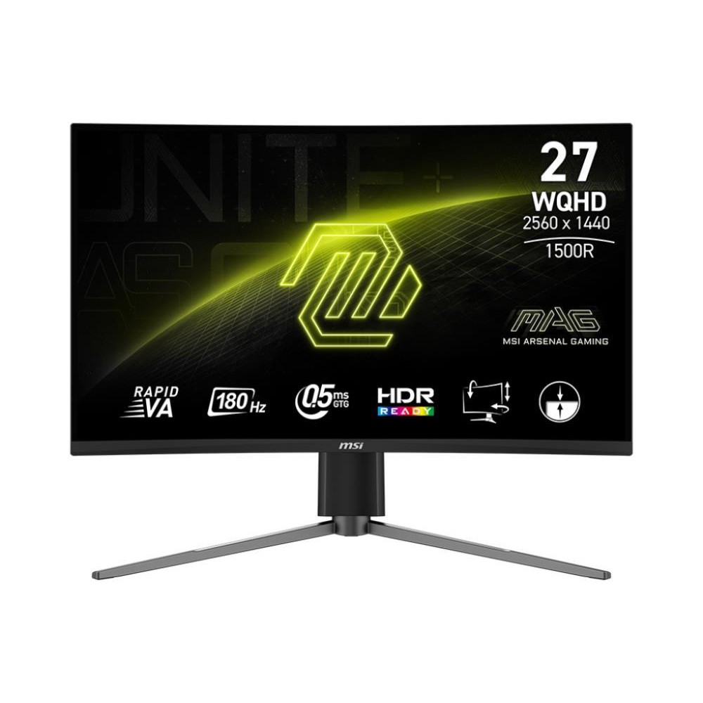 LCD Monitor|MSI|MAG 27CQ6PF|27"|Gaming|Panel VA|2560x1440|16:9|180 Hz|0.5 ms|Colour Black|MAG27CQ6PF