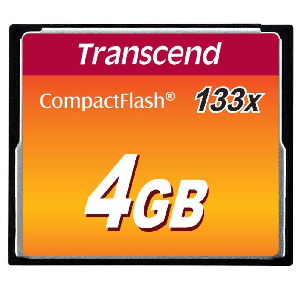 MEMORY COMPACT FLASH 4GB/SLC TS4GCF133 TRANSCEND