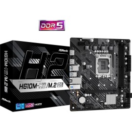 Mainboard|ASROCK|Intel H610|LGA1700|Micro-ATX|Memory DDR5|Memory slots 2|1xPCI-Express 3.0 1x|1xPCI-Express 4.0 16x|1xM.2|2xHDMI|4xUSB 2.0|2xUSB 3.2|1xPS/2|1xRJ45|3xAudio port|H610M-H2/M.2D5 Mainboard|ASROCK|Intel H610|LGA1700|Micro-ATX|Memory DDR5|Memory slots 2|1xPCI-Express 3.0 1x|1xPCI-Express 4.0 16x|1xM.2|2xHDMI|4xUSB 2.0|2xUSB 3.2|1xPS/2|1xRJ45|3xAudio port|H610M-H2/M.2D5