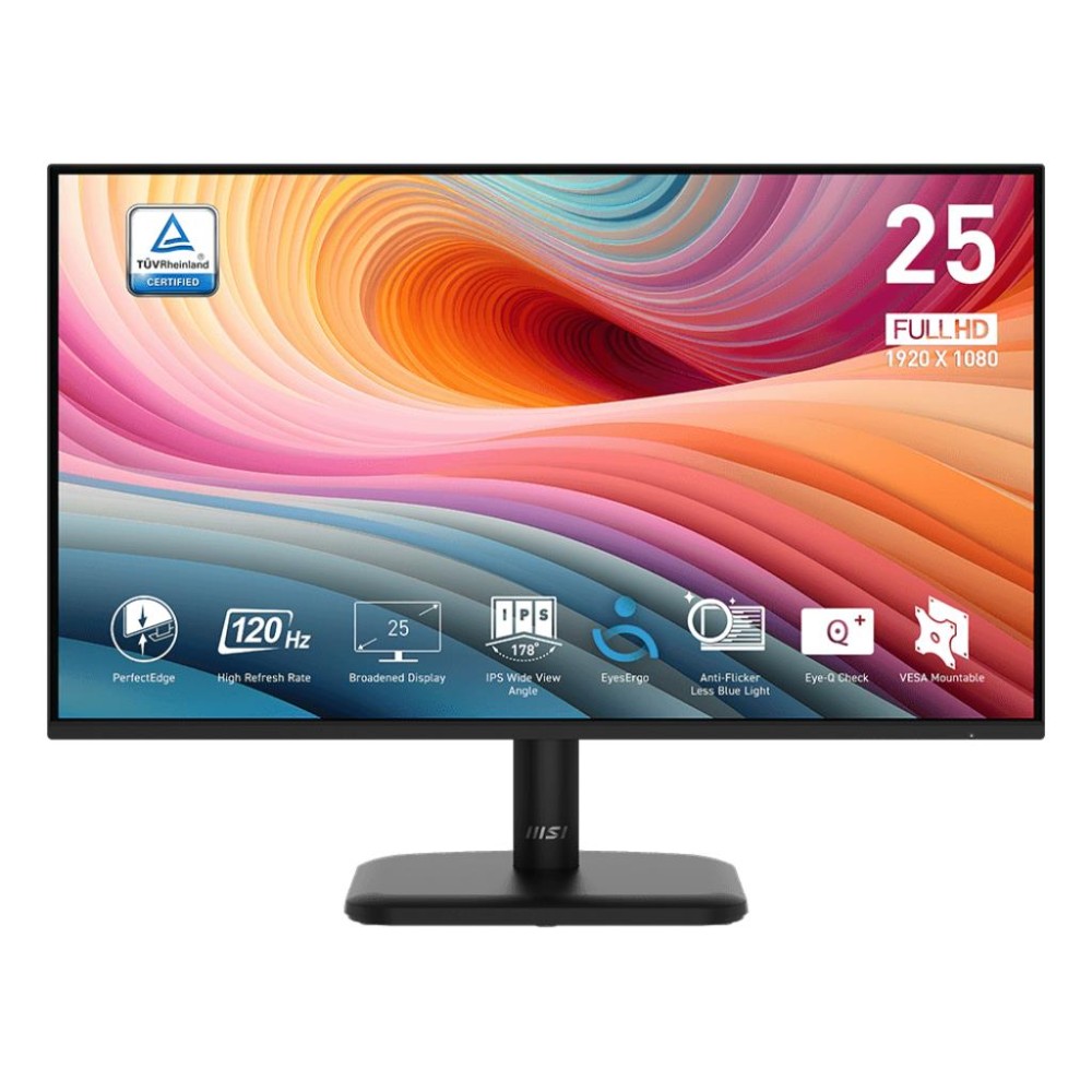 LCD Monitor|MSI|PRO MP251L|24.5"|Business|Panel IPS|1920x1080|16:9|120 Hz|1 ms|Colour Black|PROMP251LE2 LCD Monitor|MSI|PRO MP251L|24.5"|Business|Panel IPS|1920x1080|16:9|120 Hz|1 ms|Colour Black|PROMP251LE2