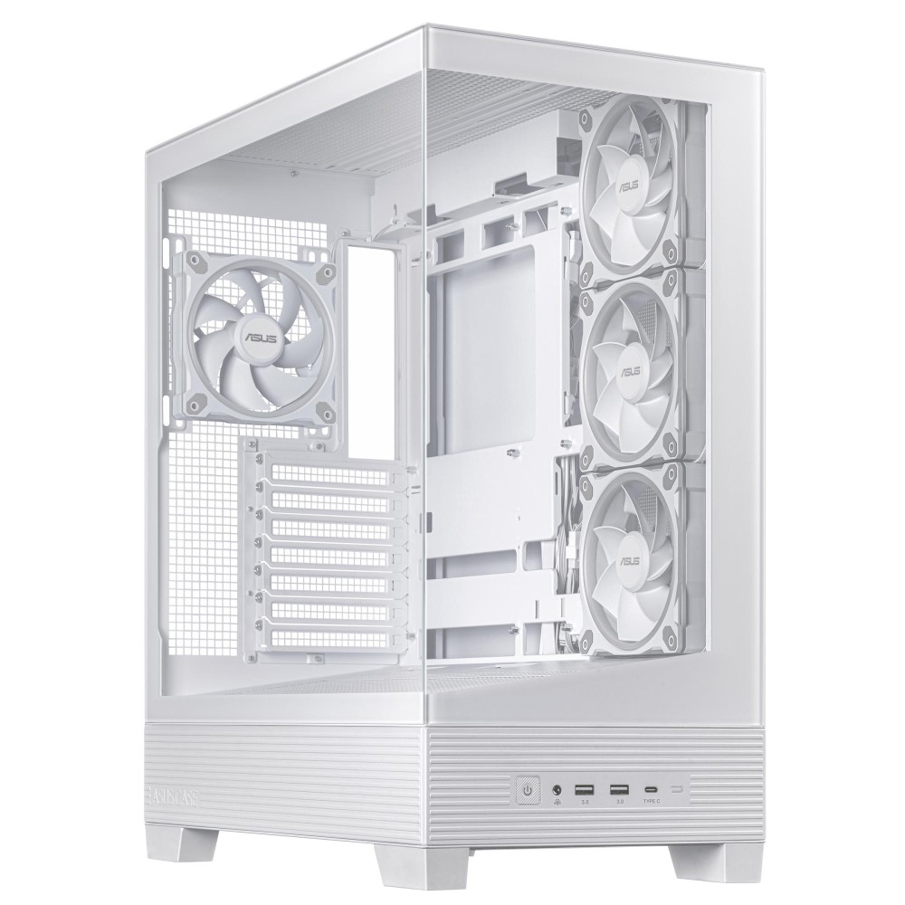 Case|ASUS|ASUS A31 PLUS Case|MidiTower|Case product features Transparent panel|ATX|BTX|MicroATX|MiniITX|Colour White|A31PLUSTGARGBWHITE