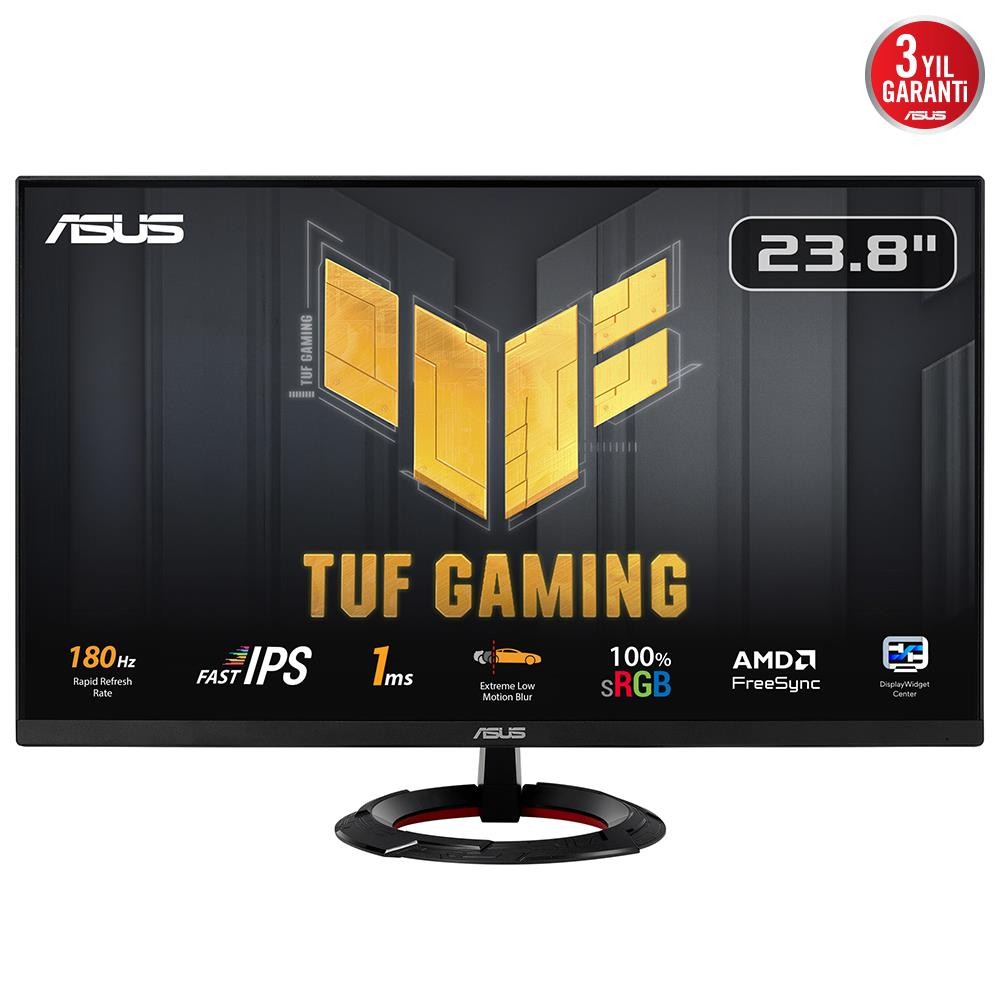 LCD Monitor|ASUS|23.8"|Gaming|Panel IPS|1920x1080|16:9|180Hz|1 ms|Speakers|Tilt|Colour Black|90LM0AE1-B01E70