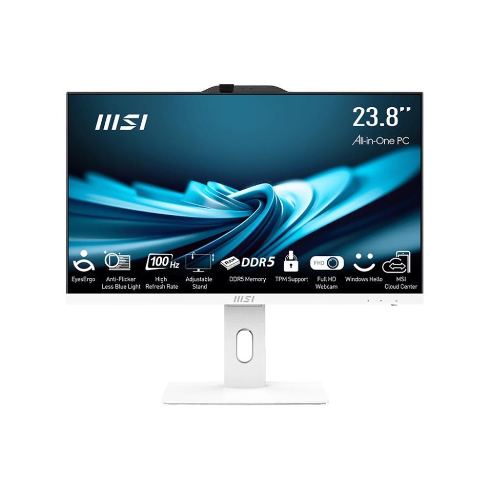 Monoblock PC|MSI|PRO|AP241P 14M|Business|All in One|CPU Core i5|i5-14400|2500 MHz|Screen 23.8"|RAM 16GB|DDR5|5600 MHz|SSD 500GB|Graphics card Intel UHD Graphics|Integrated|Windows 11 Pro|Colour White|PROAP242P14M-891EU