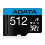 MEMORY MICRO SDXC 512GB W/AD./AUSDX512GUICL10A1-RA1 ADATA