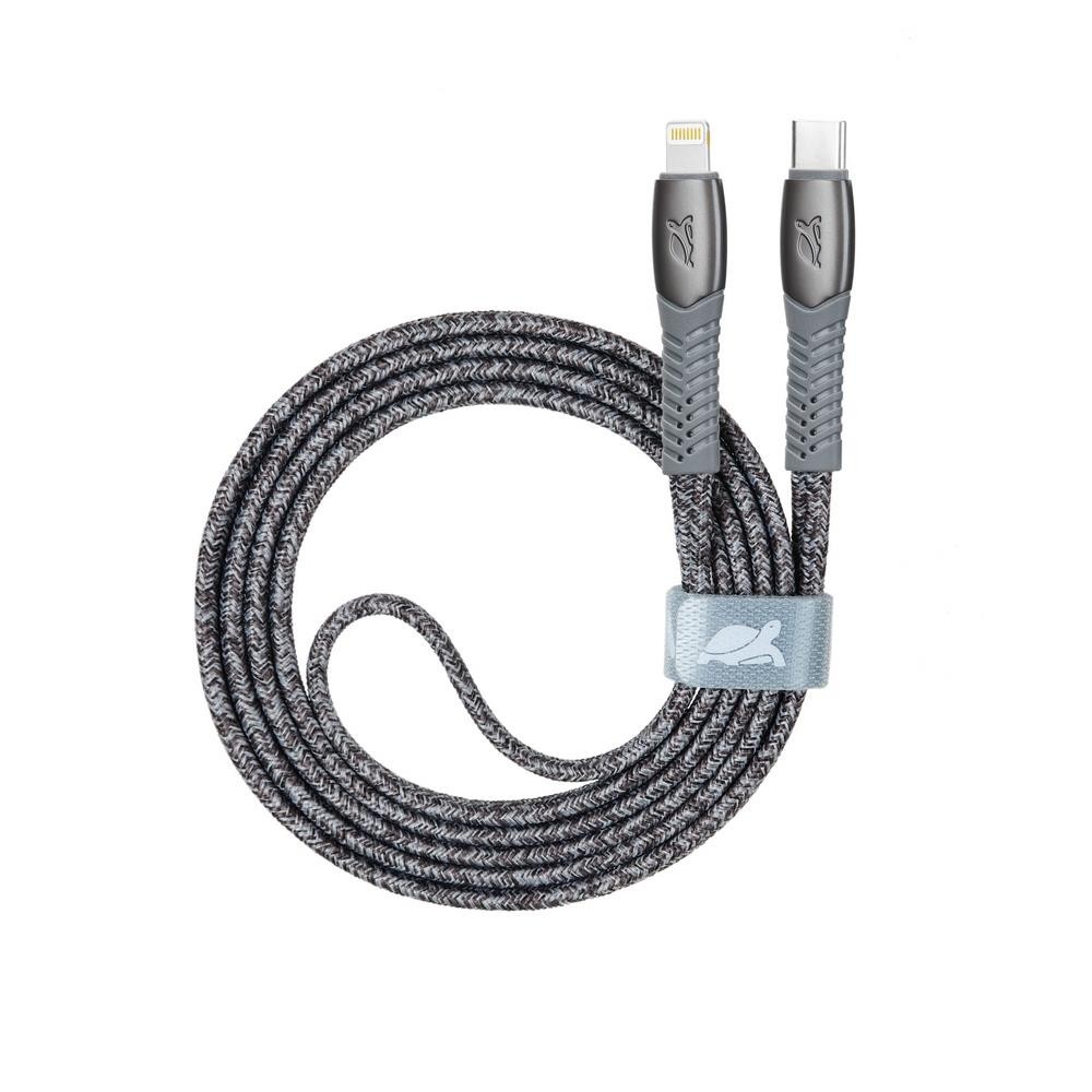 CABLE USB-C TO LIGHTNING 1.2M/GREY PS6107 GR12 RIVACASE
